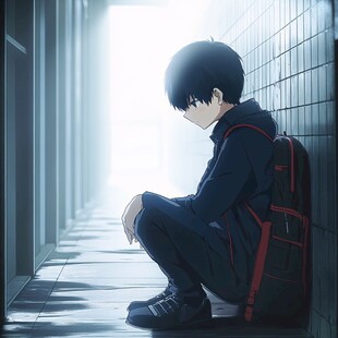 手绘追光的少年