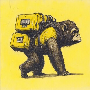 背背包的大猩猩