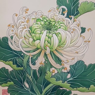 滁菊插画