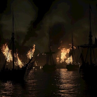 古代海上战争场景