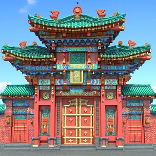 门楼建模