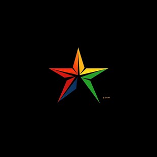 五彩星形logo