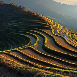 梯田图片素材下载