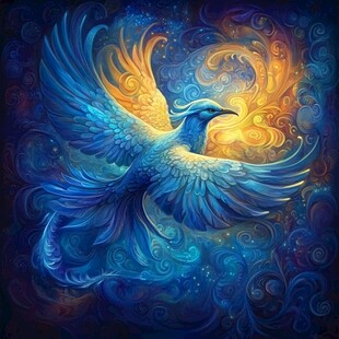 凤凰孔雀神鸟飞鸟青鸟