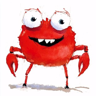 原创卡通蟹宝宝