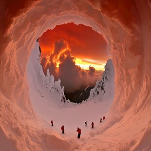 雪山洞