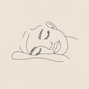 睡觉人物简笔画