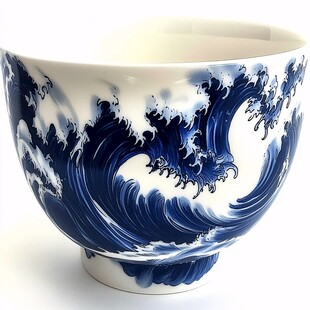 海水纹碗