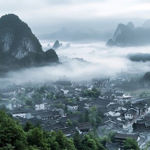 影视基地平流雾