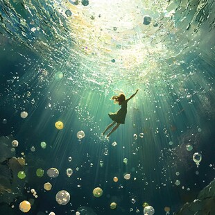 海底世界唯美女孩