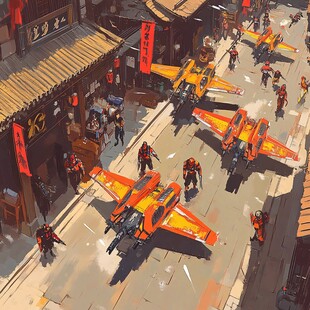 横店插画