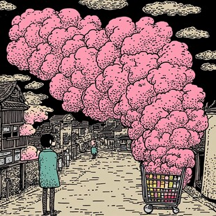 粉红色的超现实世界