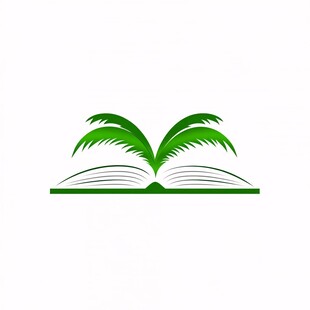 翻开的书本logo