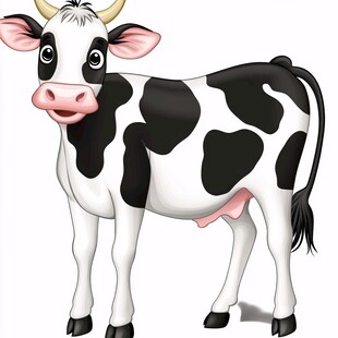 卡通奶牛图片