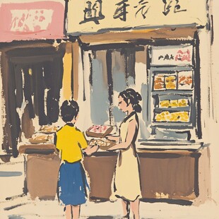 炒货店插画