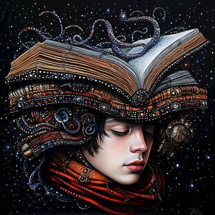 幻想小说插图设计手绘