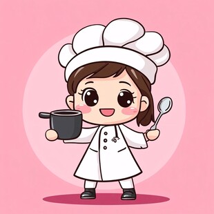 卡通小厨娘