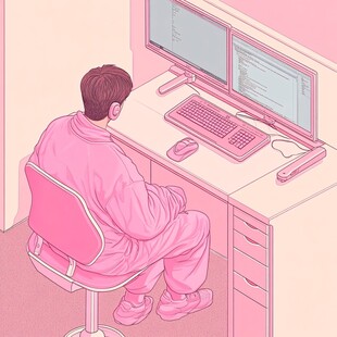 人物编程插画