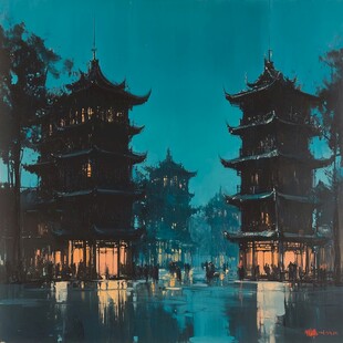 天一阁插画