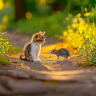 小老鼠和猫