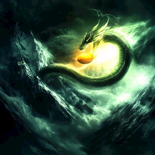 高清唯美双龙戏珠