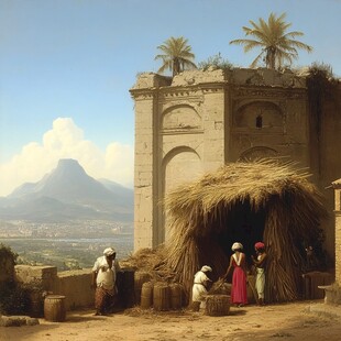 非洲生活场景还原