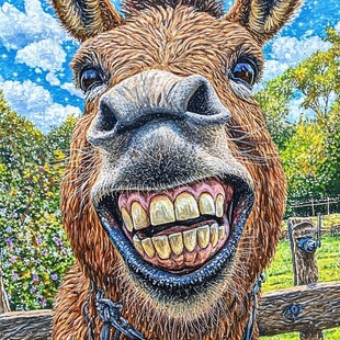 一只骆驼的笑容