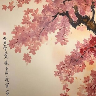 樱花美术绘画