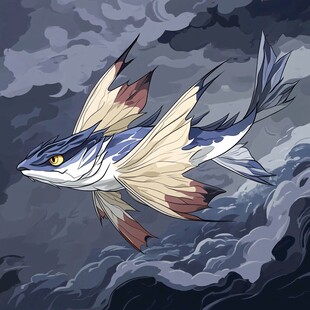 火焰鱼插画
