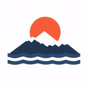 富士山火山logo