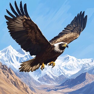 雄鹰插画