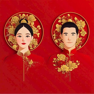 新郎新娘中式风