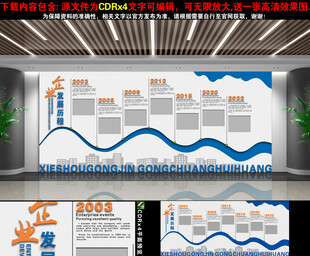 企业发展历程文化墙
