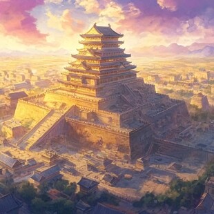 镇淮楼插画