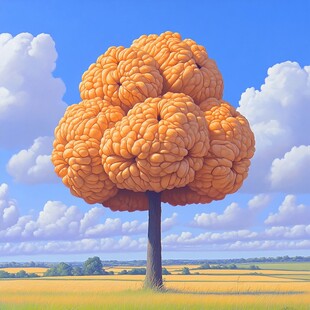 超现实极简主义树