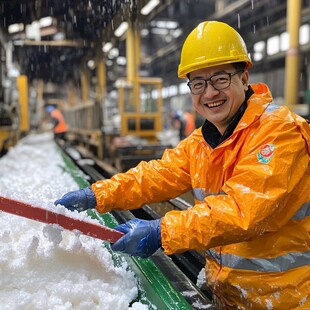 撒盐除冰雪