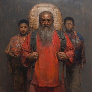 布面油画肖像