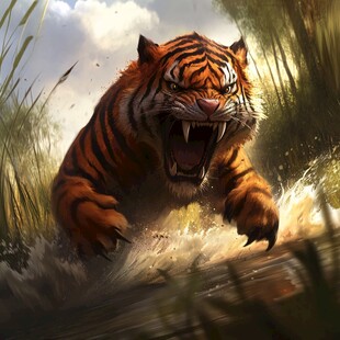 写实风老虎