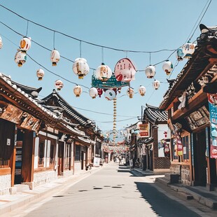 日韩复古街景