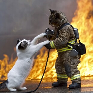 消防员猫咪