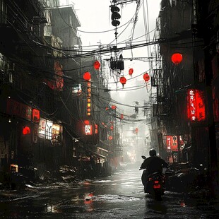 雨中陋巷