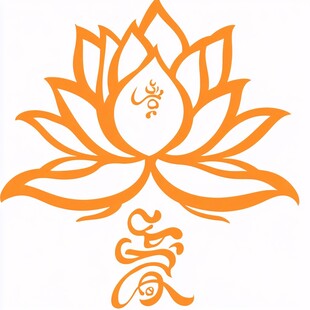 莲花与佛logo