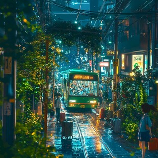 夜景梅雨季