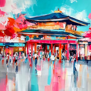 横店插画