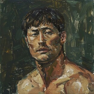 男人油画