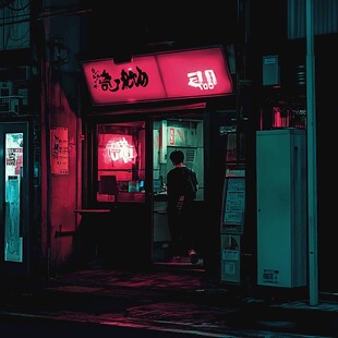 夜景便利店