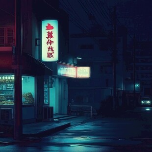 夜晚便利店