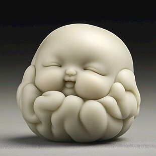 呆萌小胖娃图案设计