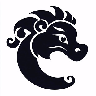 龙马元素logo