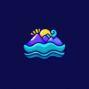 河流山脉logo